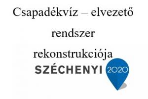 Csapadékvíz - elvezető rendszer rekonstrukciója 